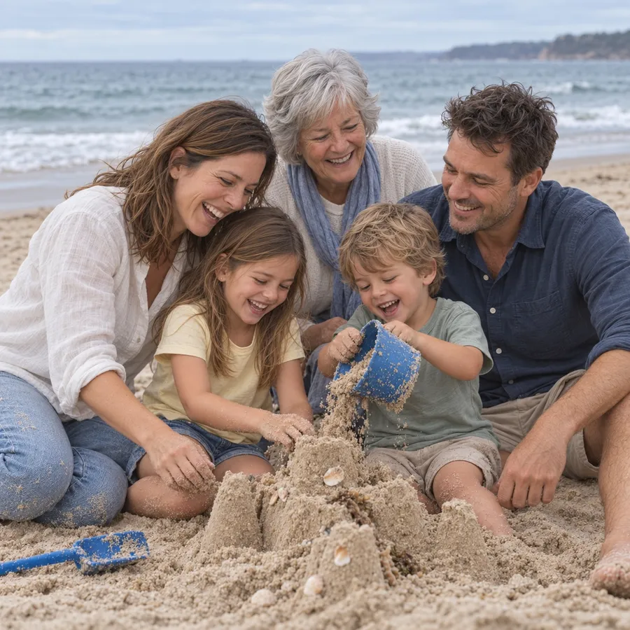 A candid family photo